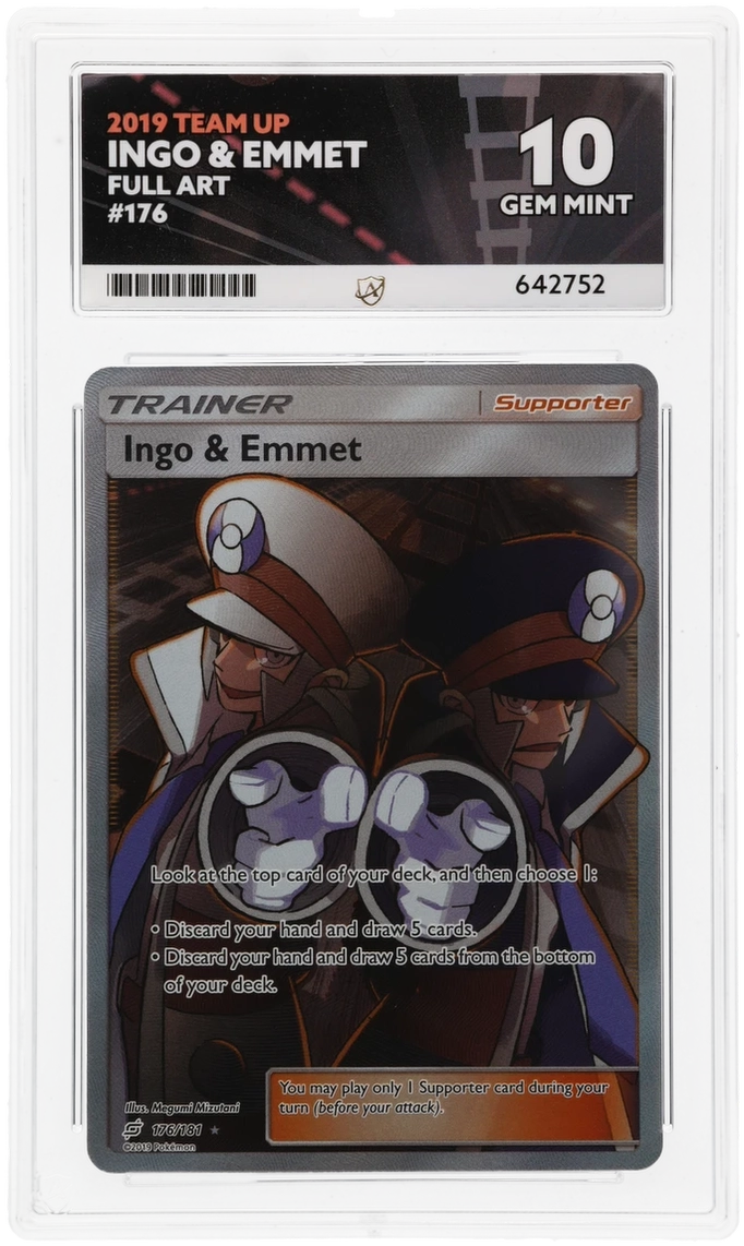 ACE 10 - Ingo & Emmet - 176/181 - Team Up - Pokemon