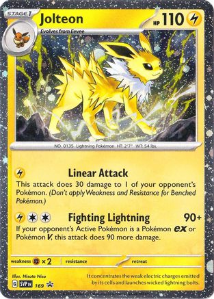 Jolteon - 169 (Cosmos Holo) 135 - SV Scarlet & Violet Promo Cards Holofoil