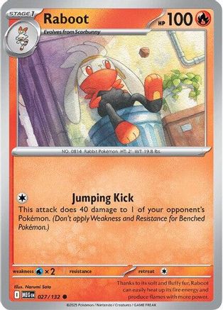 Raboot 27 - ME01 Mega Evolution Reverse Holofoil