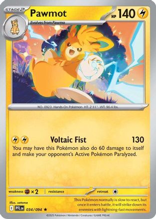 Pawmot 34 - ME02 Phantasmal Flames Holofoil