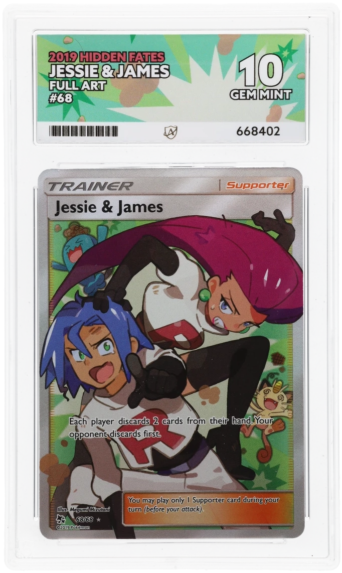 ACE 10 - Jessie & James - 68/68 - Hidden Fates - Pokemon PokeRand ACE 10 - Jessie & James - 68/68 - Hidden Fates - Pokemon PokeRand