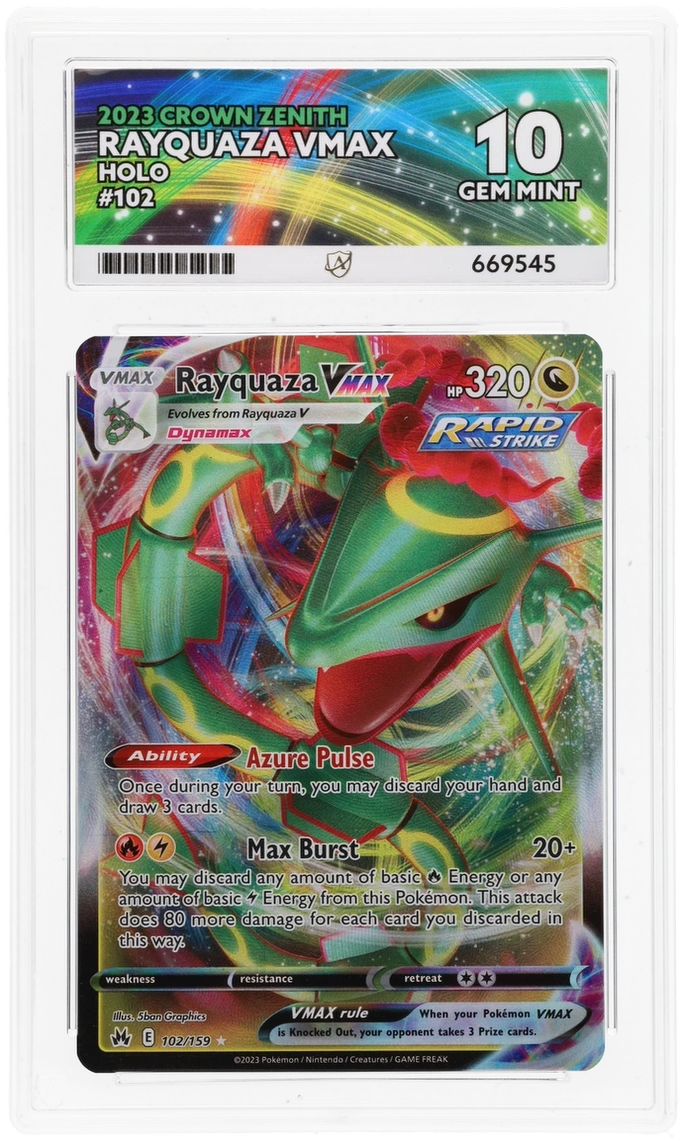 ACE 10 - Rayquaza Vmax Holo - 102 - Crown Zenith - Pokemon