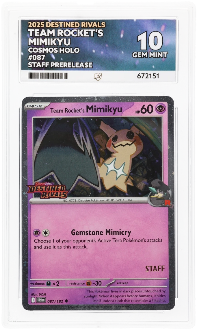 ACE 10 - Team Rocket's Mimikyu - 087/182 - Destined Rivals - Pokemon