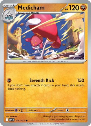 Medicham - 104/217 104 - ME Ascended Heroes Reverse Holofoil