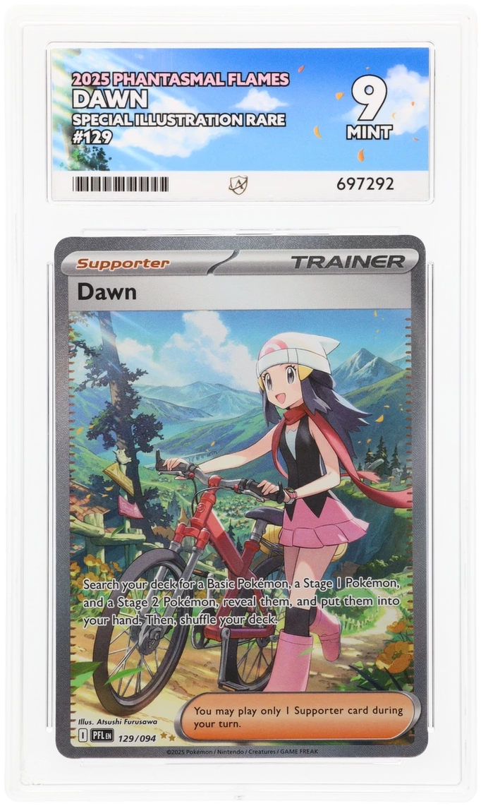 pokemon card front ACE 9 - Dawn - 129/094 - Phantasmal Flames