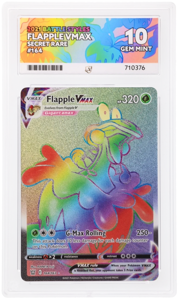 ACE 10 - Flapple VMAX - 164/163 - Battle Styles - Pokemon