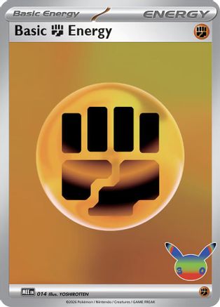 Basic Fighting Energy - 014 (30th Celebration) 14 - MEE Mega Evolution Energies Holofoil