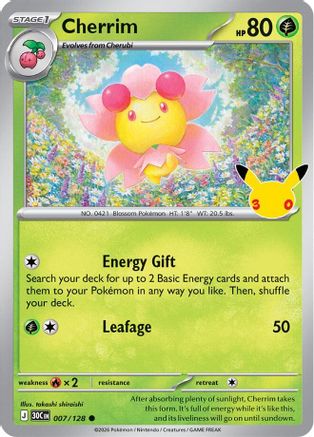 Cherrim 7 - ME 30th Celebration Holofoil