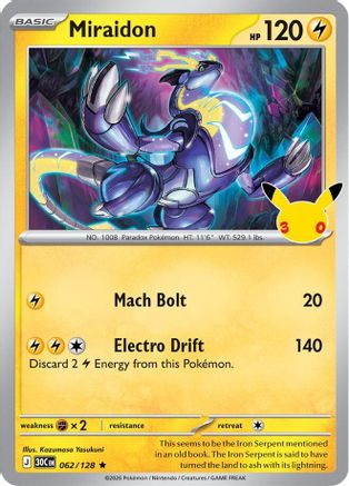 Miraidon 62 - ME 30th Celebration Holofoil