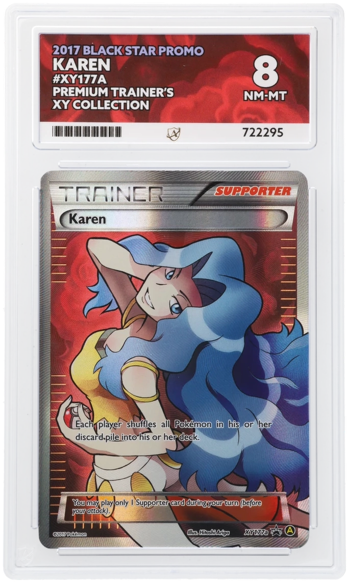 ACE 8 - Karen - XY177a - Black Star Promo - Pokemon - Premium Trainer's XY Collection ACE 8 - Karen - XY177a - Black Star Promo - Pokemon - Premium Trainer's XY Collection
