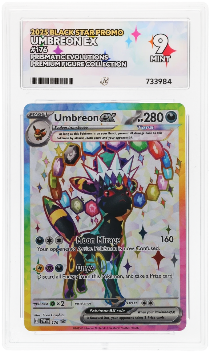pokemon prismatic evolution umbreon card ACE 9 - Umbreon ex - 176 - Black Star Promo - Pokemon