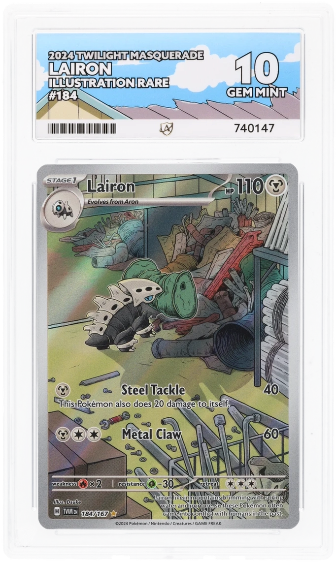 ACE 10 - Lairon - 184/167 - Twilight Masquerade - Pokemon