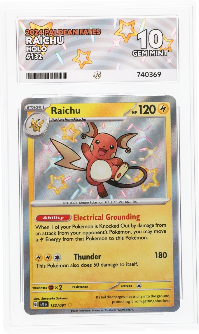 ACE 10 - Raichu - 132/091 - Paldean Fates - Pokemon
