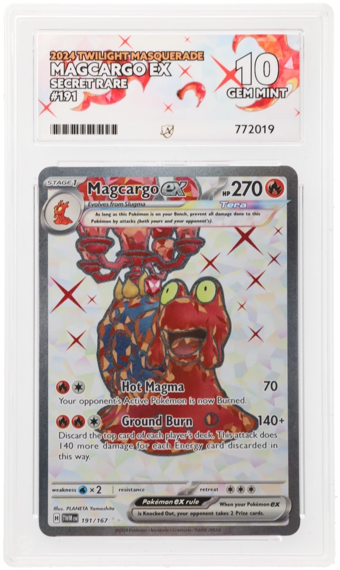 ACE 10 - Magcargo ex - 191/167 - Twilight Masquerade - Pokemon