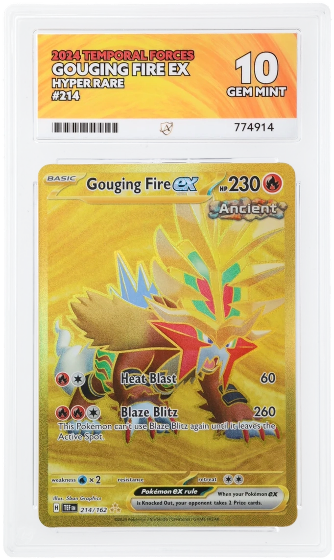 ACE 10 - Gouging Fire ex - 214/162 - Temporal Forces - Pokemon