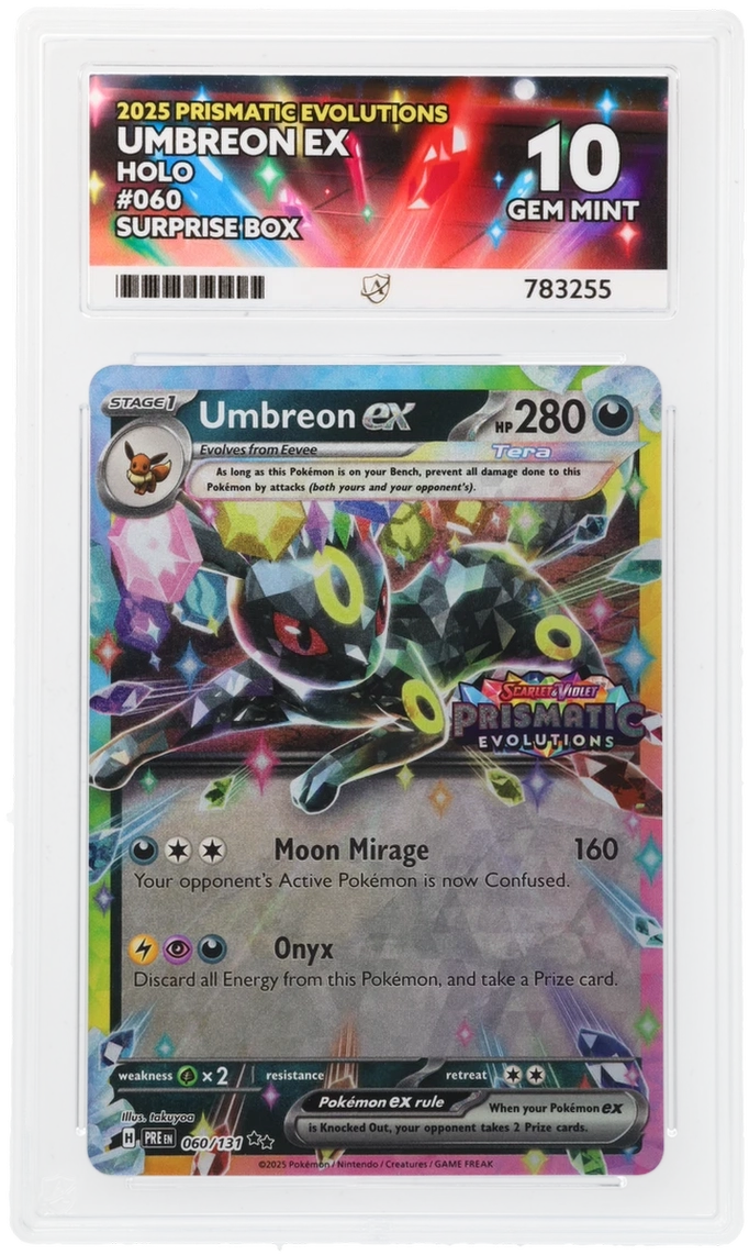2025 Umbreon ex ポケモンカード Gem Mint 10 2025 Pokemon Pre En-prismatic Evolutions 060 Umbreon Ex Surprise
