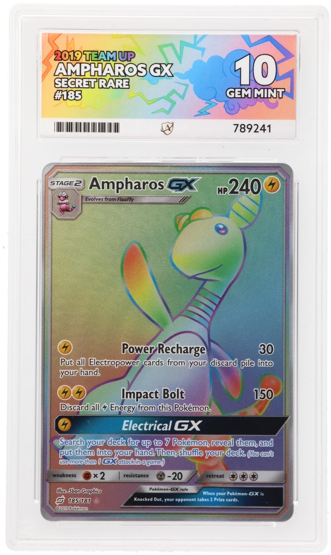 ACE 10 - Ampharos GX - 185/181 - Team Up - Pokemon