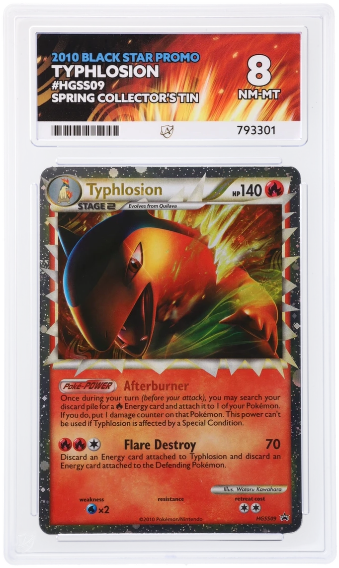 ACE 8 - Typhlosion - HGSS09 - Black Star Promo - Spring Collector's Tin - Pokemon - front