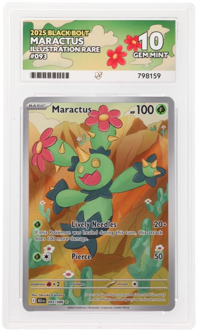 ACE 10 - Maractus - 093/086 - Black Bolt - Pokemon