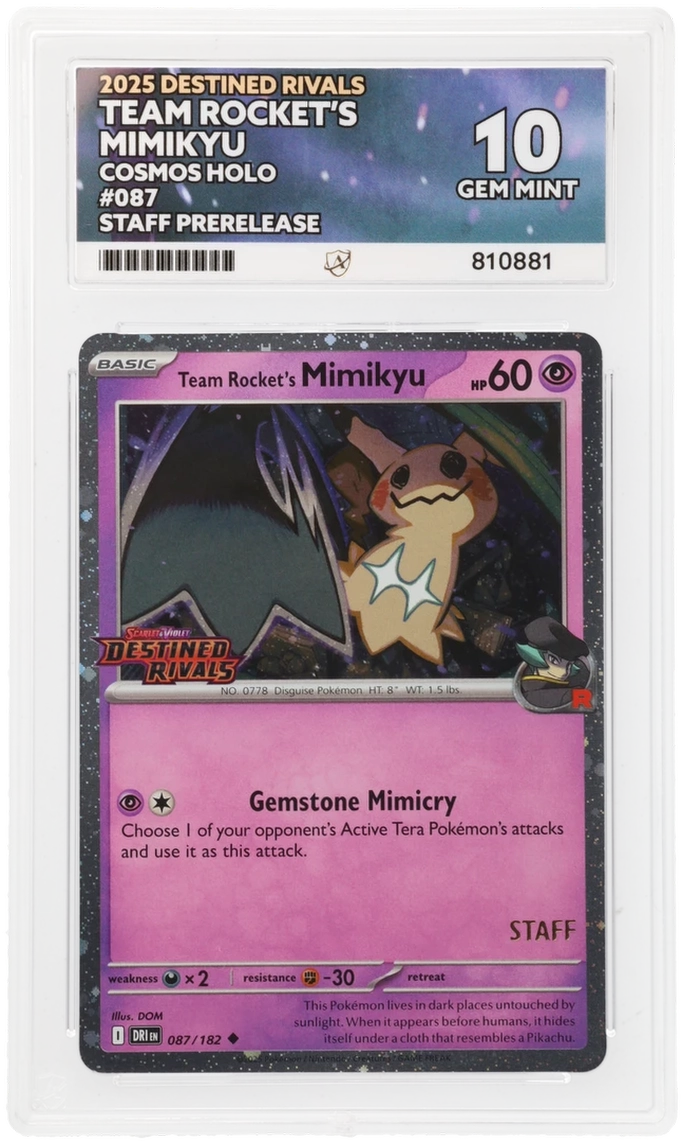 ACE 10 - Team Rocket's Mimikyu - 087/182 - Destined Rivals - Pokemon