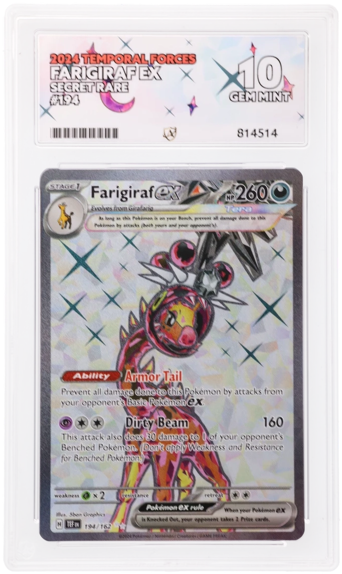 ACE 10 - Farigiraf ex - 194/162 - Temporal Forces - Pokemon