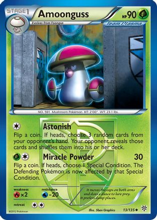 Amoonguss (Team Plasma) 13/135 - Plasma Storm Reverse Holofoil