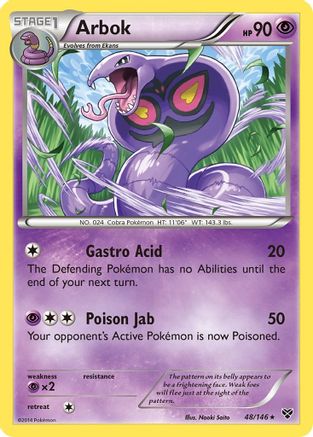 Arbok 48/146 - XY Base Set Reverse Holofoil