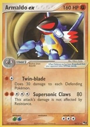 Armaldo ex (Non-Holo) 16/17 - POP Series 1