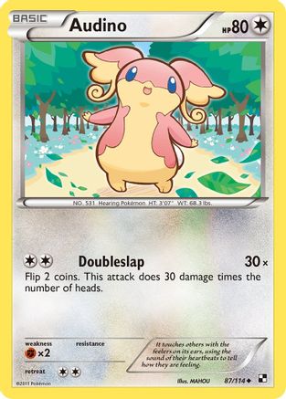 Audino 87/114 - Black and White Reverse Holofoil