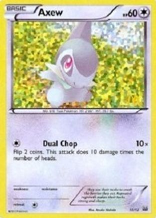 Axew - 12/12 12/12 - McDonalds Promos 2012 Holofoil