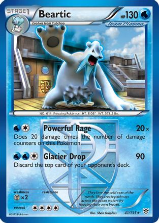 Beartic (Team Plasma) 41/135 - Plasma Storm Reverse Holofoil