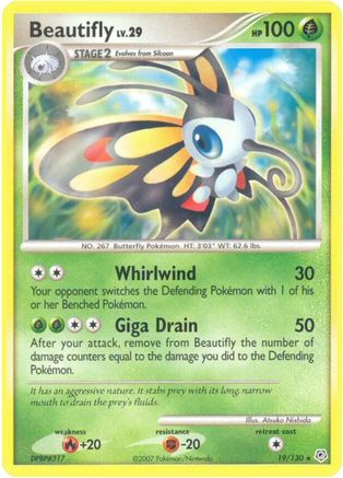 Beautifly 19/130 - Diamond and Pearl Reverse Holofoil