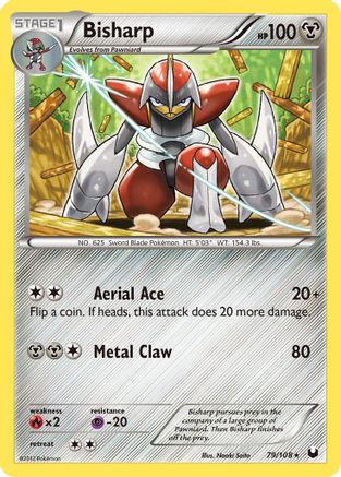 Bisharp (79) 79/108 - Dark Explorers Reverse Holofoil