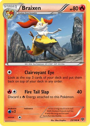 Braixen 25/146 - XY Base Set Reverse Holofoil