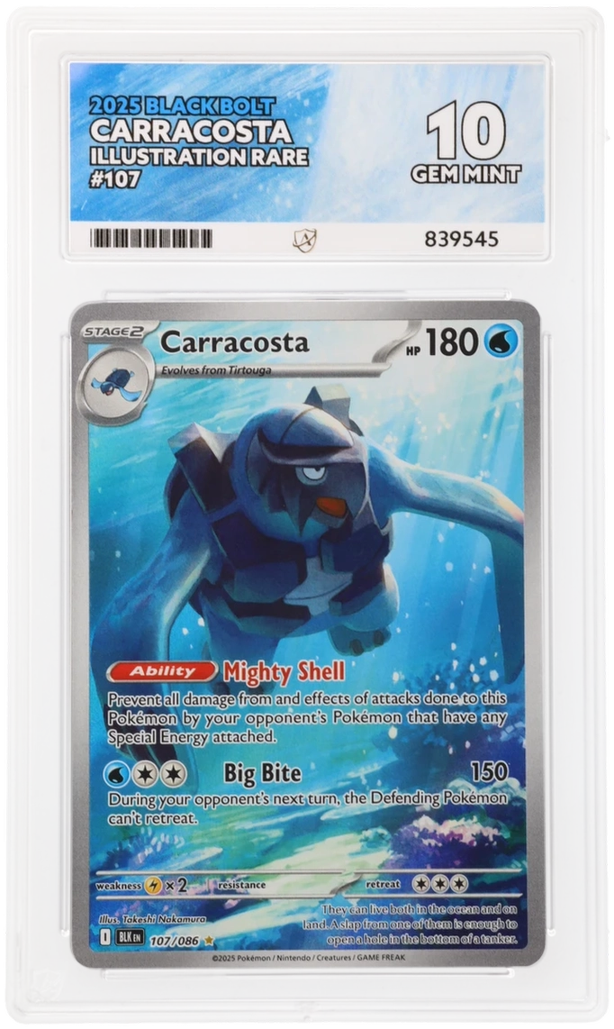 ACE 10 - Carracosta - 107/086 - Black Bolt - Pokemon