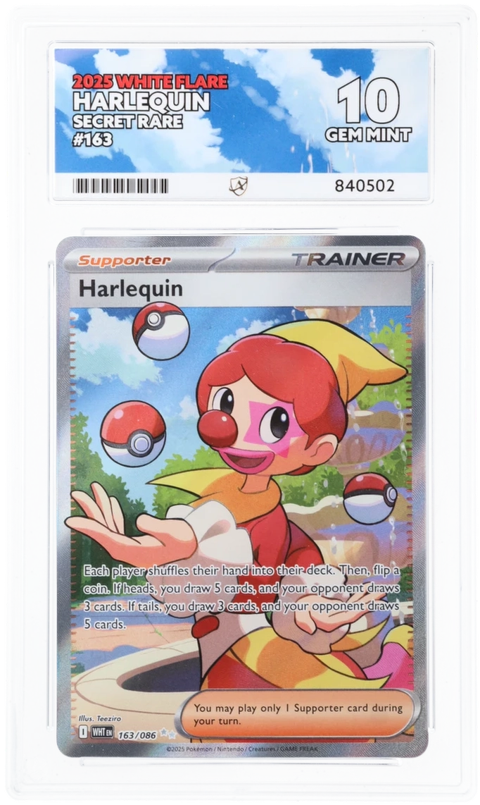 ACE 10 - Harlequin - 163/086 - White Flare - Pokemon