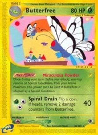 Butterfree (38) 38/165 - Expedition Reverse Holofoil