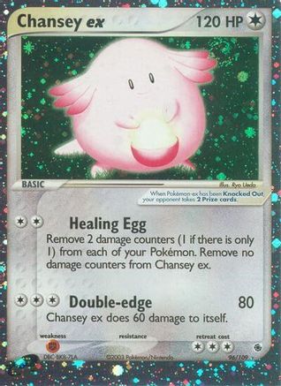 Chansey ex 96/109 - Ruby and Sapphire Holofoil