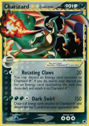 Charizard Star (Delta Species) 100/101 - Dragon Frontiers Holofoil