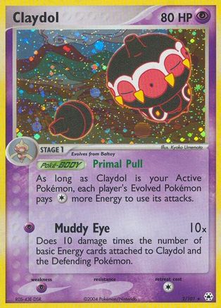 Claydol - 2/101 2/101 - Hidden Legends Reverse Holofoil