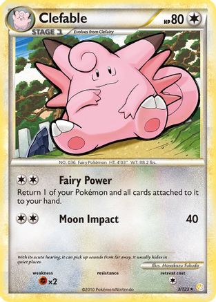 Clefable 3/123 - HeartGold SoulSilver Holofoil