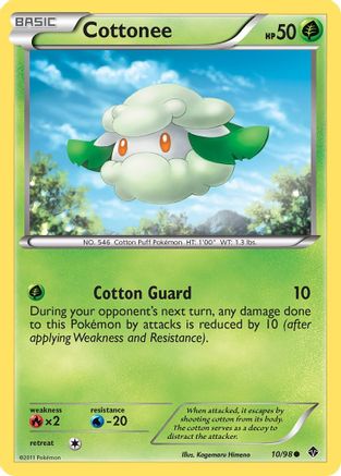 Cottonee (10) 10/98 - Emerging Powers Reverse Holofoil