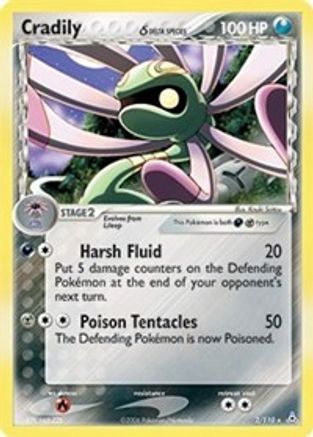 Cradily (Delta Species) 2/110 - Holon Phantoms Reverse Holofoil