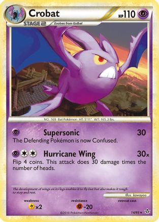 Crobat 14/95 - Unleashed Reverse Holofoil