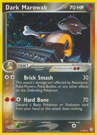Dark Marowak 7/109 - Team Rocket Returns Reverse Holofoil