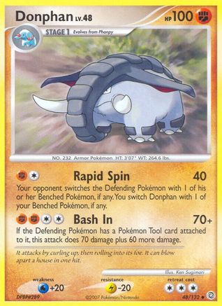 Donphan 48/132 - Secret Wonders Reverse Holofoil