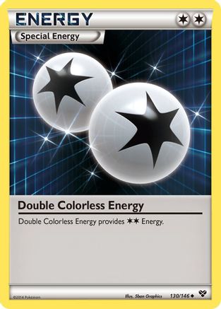 Double Colorless Energy 130/146 - XY Base Set Reverse Holofoil