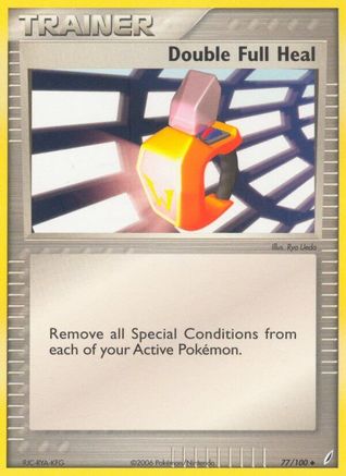 Double Full Heal 77/100 - Crystal Guardians Reverse Holofoil