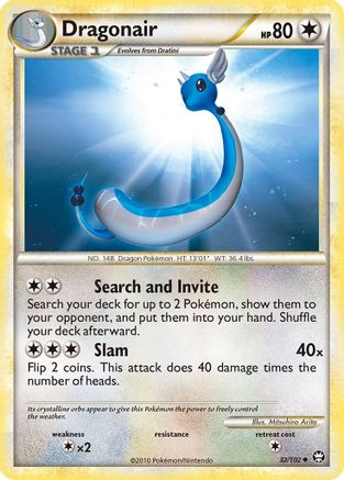 Dragonair 32/102 - Triumphant Reverse Holofoil