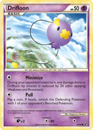 Drifloon 46/90 - Undaunted Reverse Holofoil
